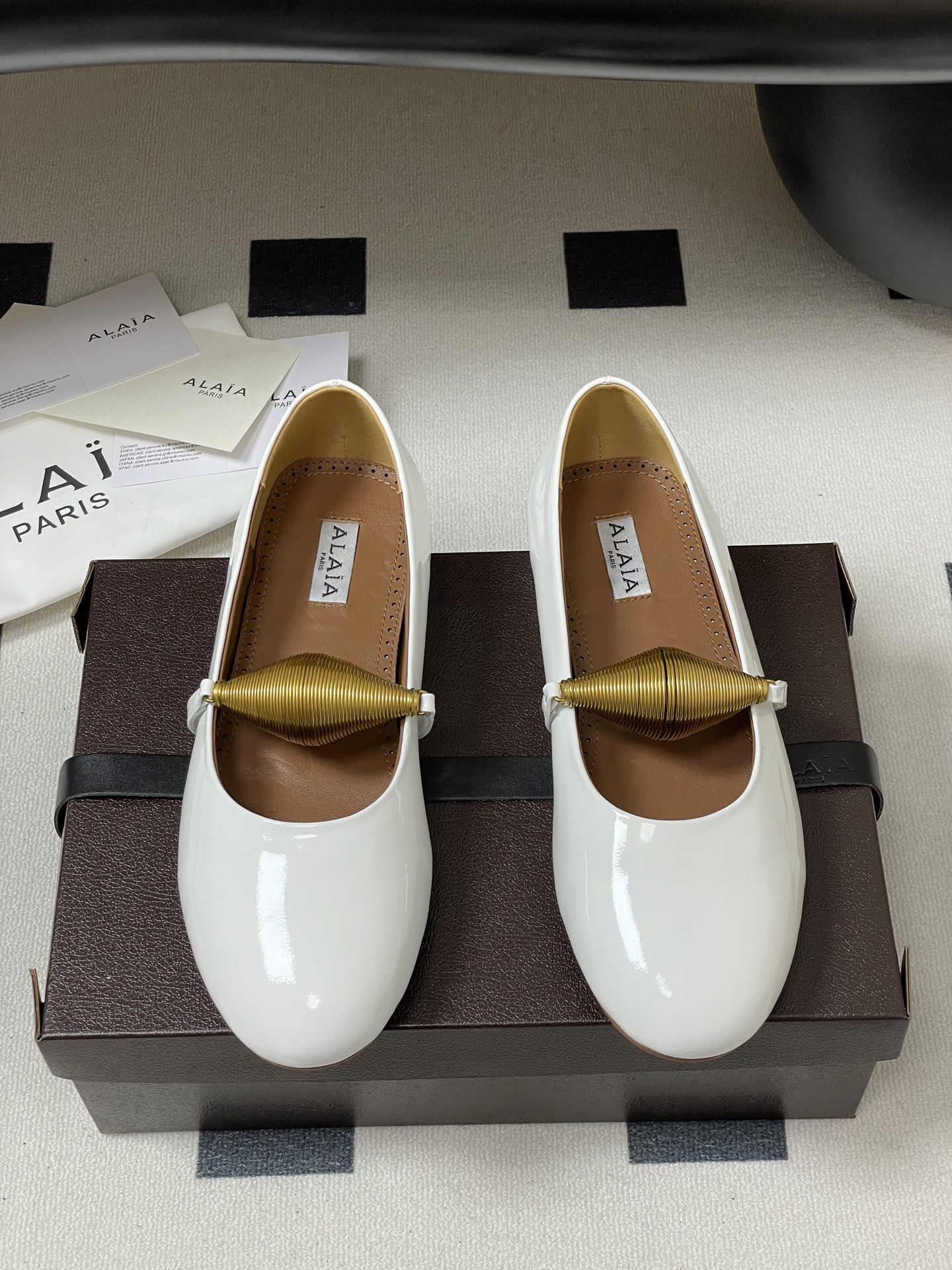 UA Alaïa Jewel Ballet Flats(Customized Size 7-10 days production time)