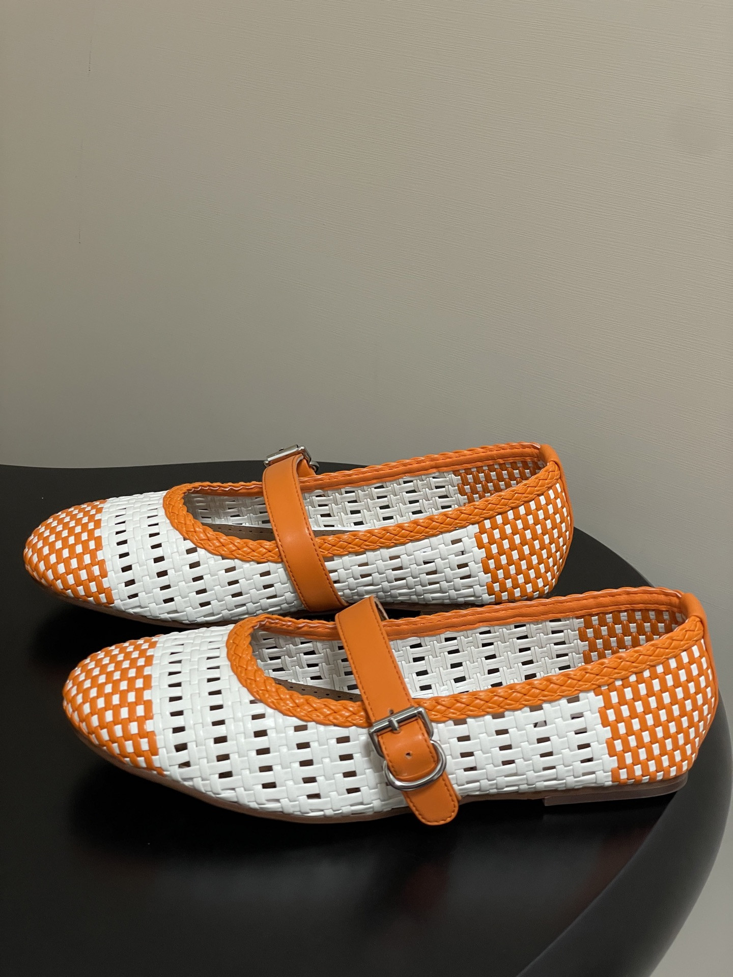UA Alaïa Hollow Woven Mary Jane Flats(Customized Size 7-10 days production time)
