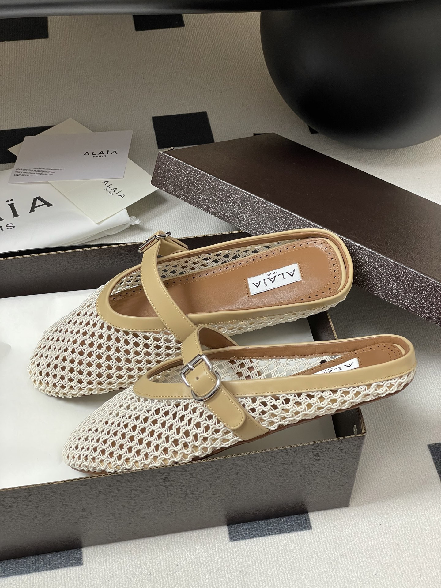 UA Alaia Flat Mules(Customized Size 7-10 days production time)