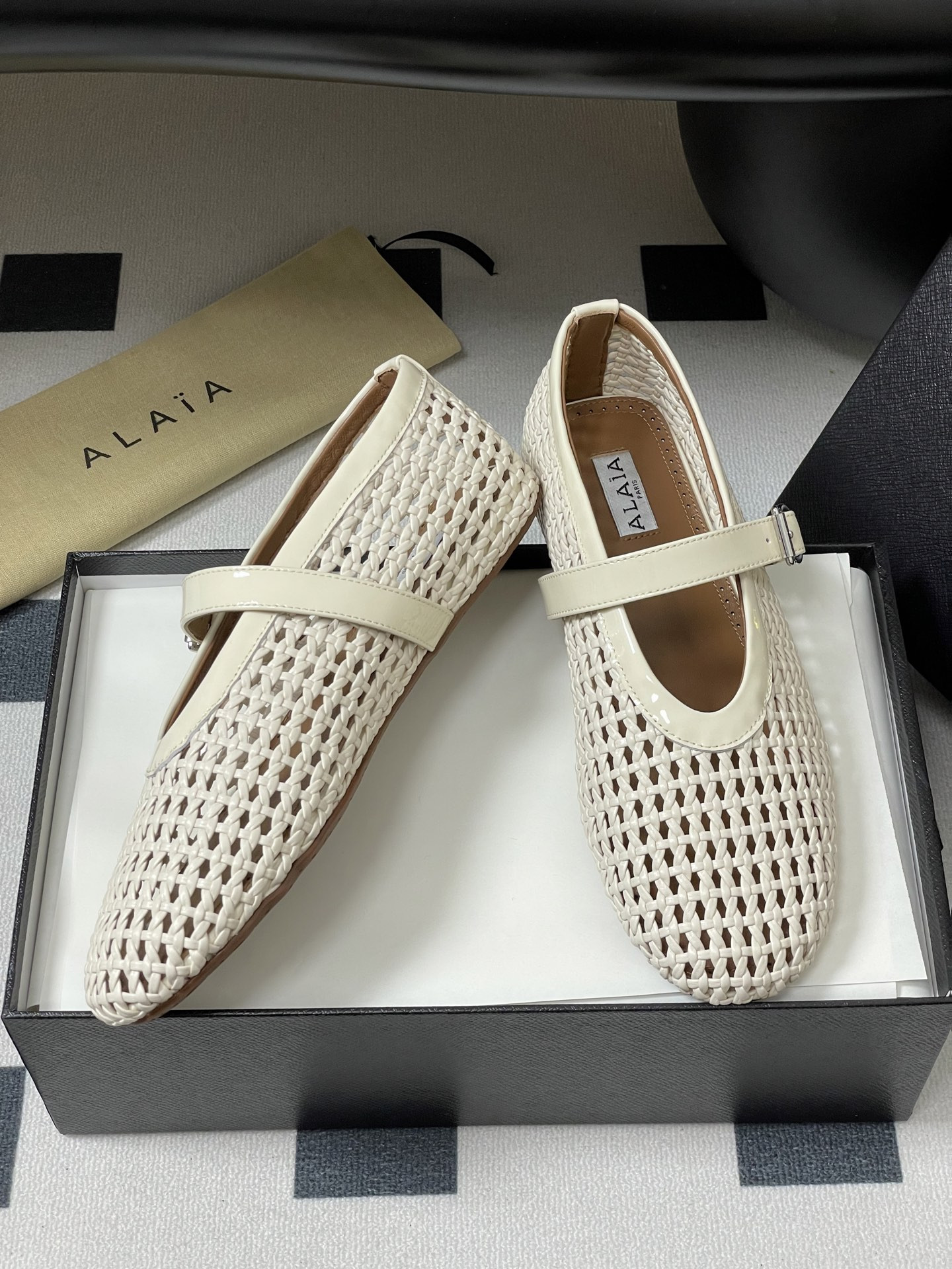 UA Alaïa BRAIDED BALLET FLATS(Customized Size 7-10 days production time)