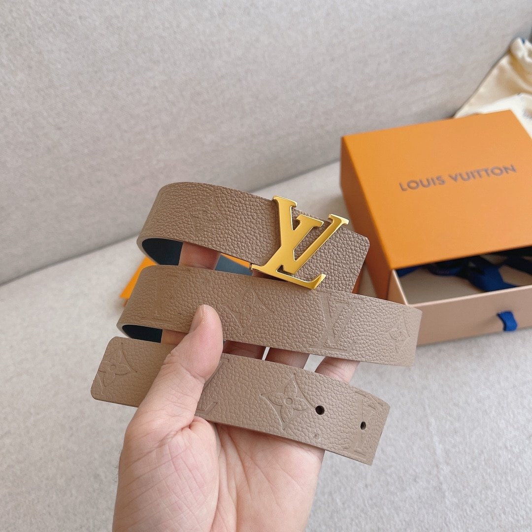 L0vis Vvtt0n Resible Lv Iconic Belt 30Mm