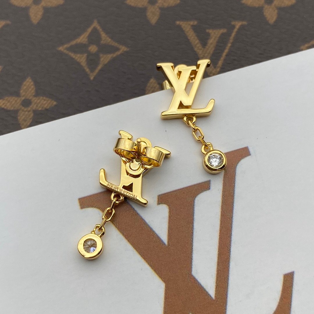 L0vis Vvtt0n Idylle Blossom Lv Ear Stud Gold Earrings Q96495