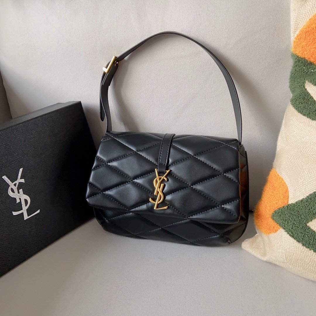 Sa1nt Lau*nt Le 57 Hobo Bag In Quilted Black 21Cm 698567Aaao01000