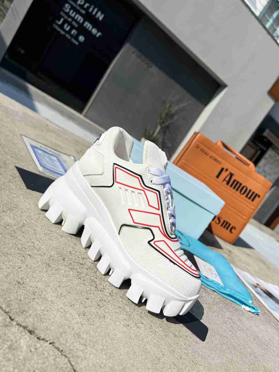Pra*a Cloudbust Thunder Sneakers With White And Red 2Eg2933Lgnf0009