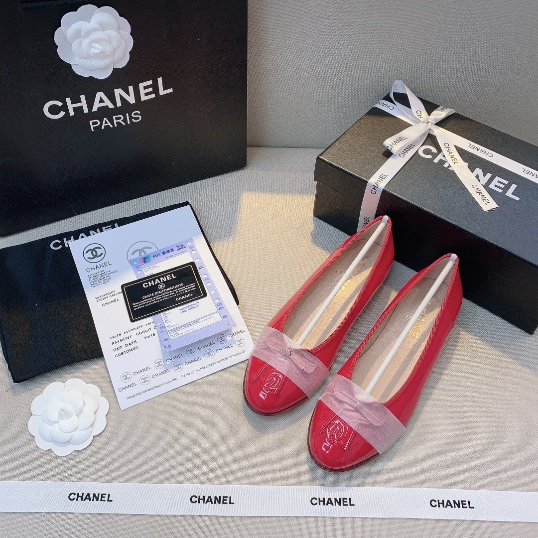Ch**el Red Women’S Ballerinas