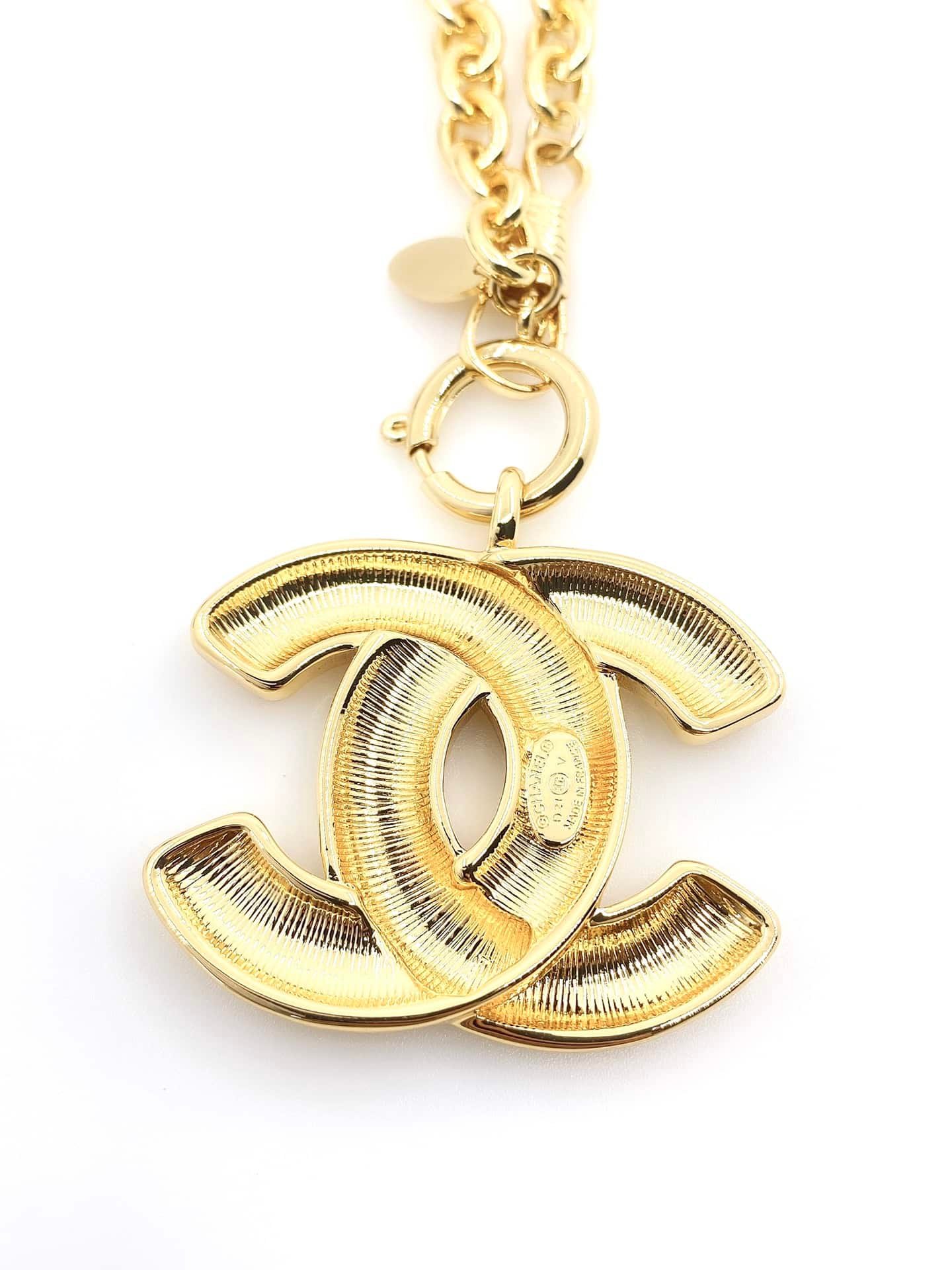 Ch**el Cc Gold Necklace