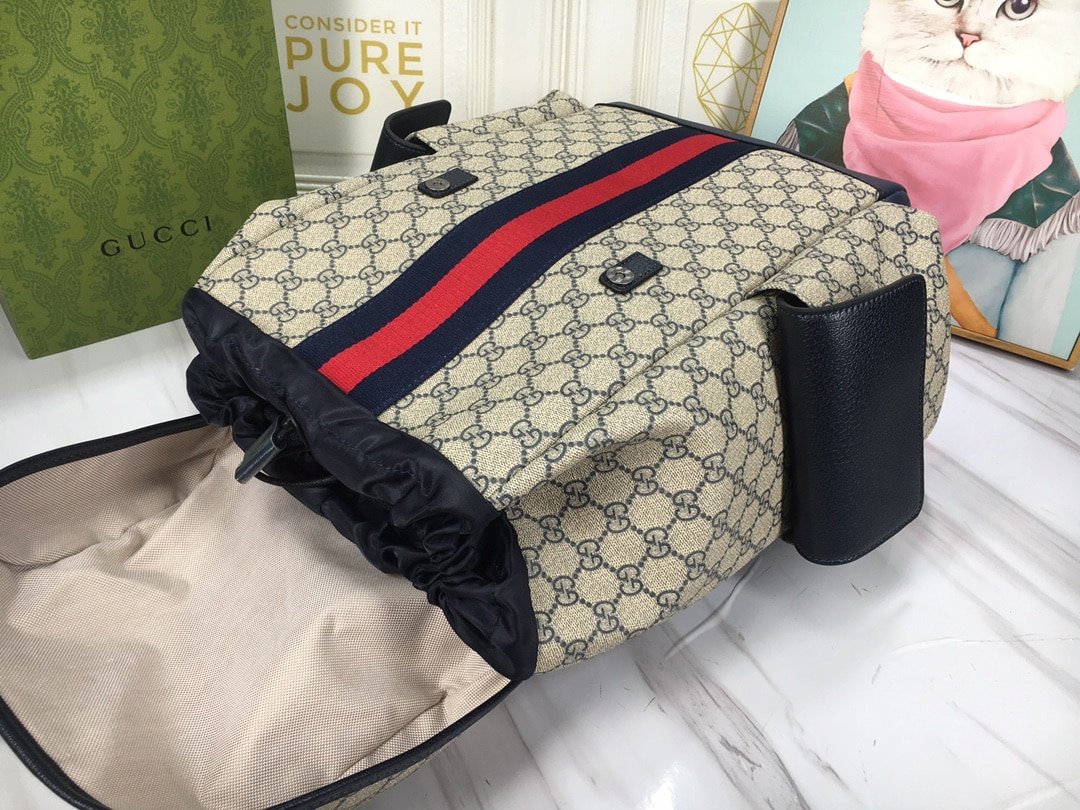 Gvc*1 Ophidia Gg Medium Backpack Blue 40Cm 598140 Huhan 4079