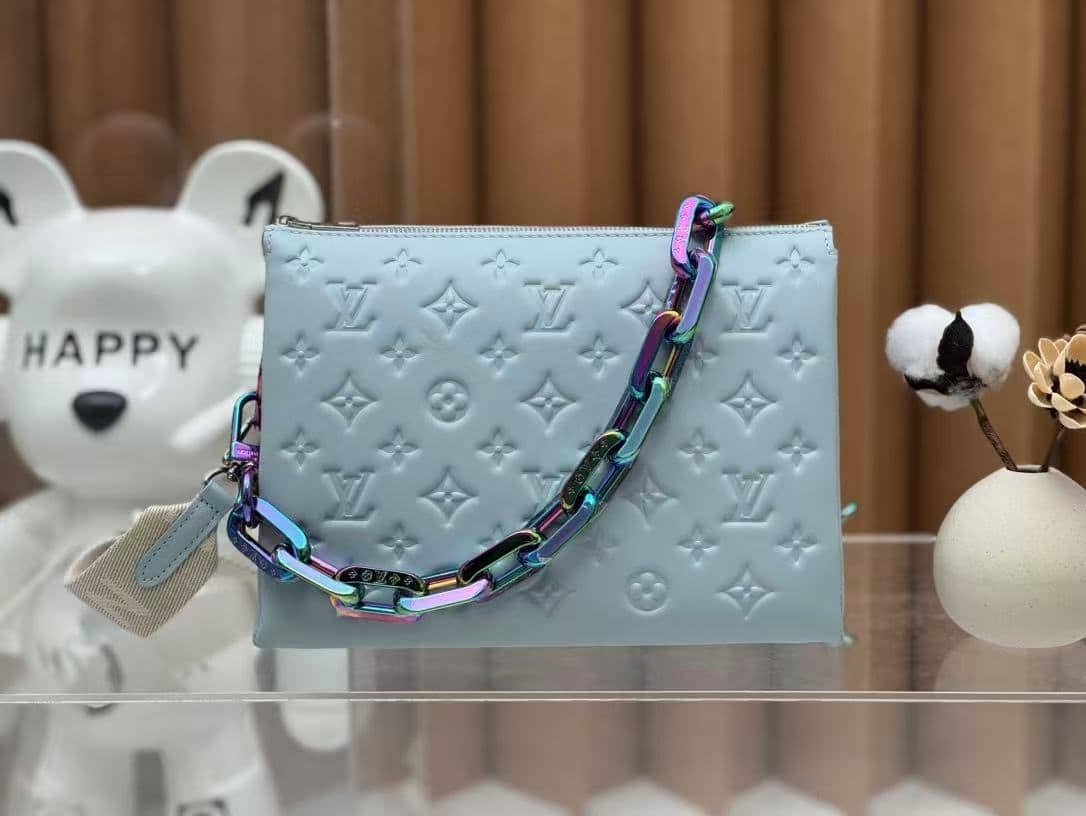 L0vis Vvtt0n Coussin PM Washed Blue 26Cm M11436
