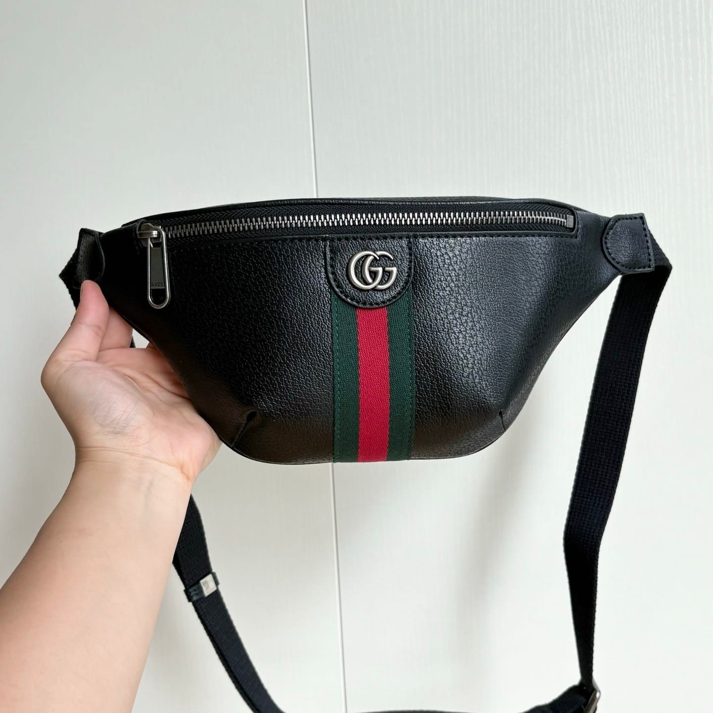 Gvc*1 Ophidia Small Belt Bag Black 30Cm ‎839106 Aae1B 1043