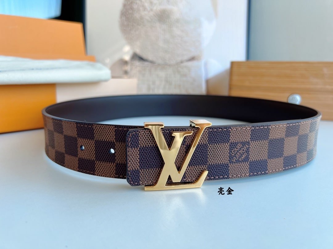 L0vis Vvtt0n Lv Initiales Reversible Belt Brown 40Cm