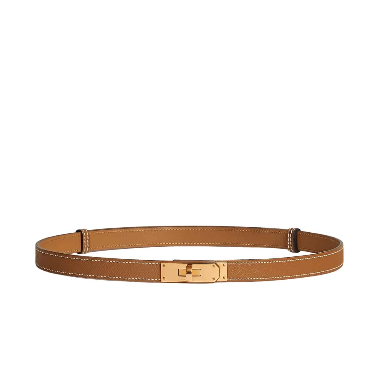 H**me5 Kelly 18 Belt Brown Gold 18Mm H069853Cc37