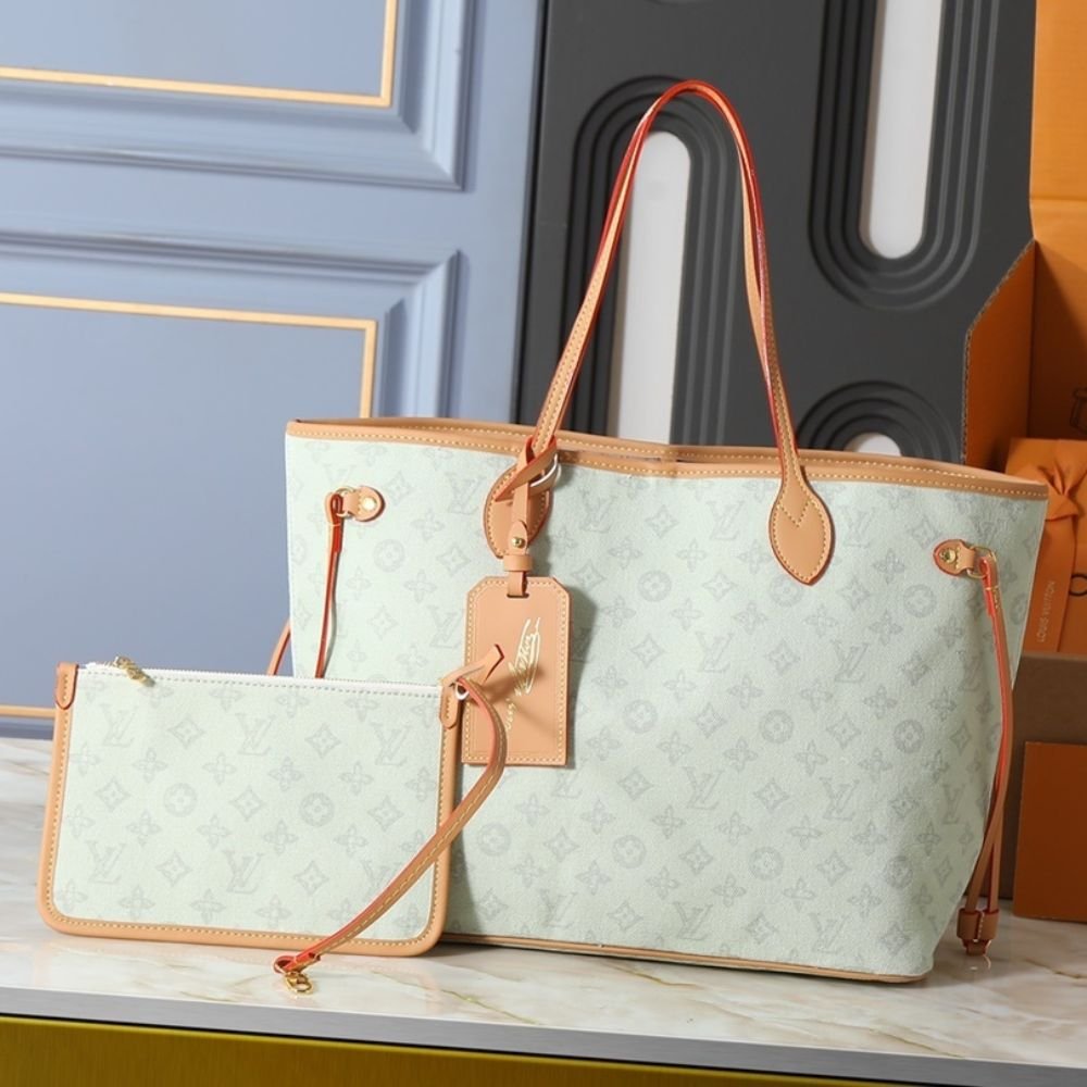 L0vis Vvtt0n Neverfull MM Monogram Origine Green 31Cm
