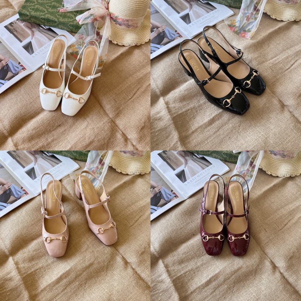 Gvc*1 Women’s Horsebit Pump Beige Leather