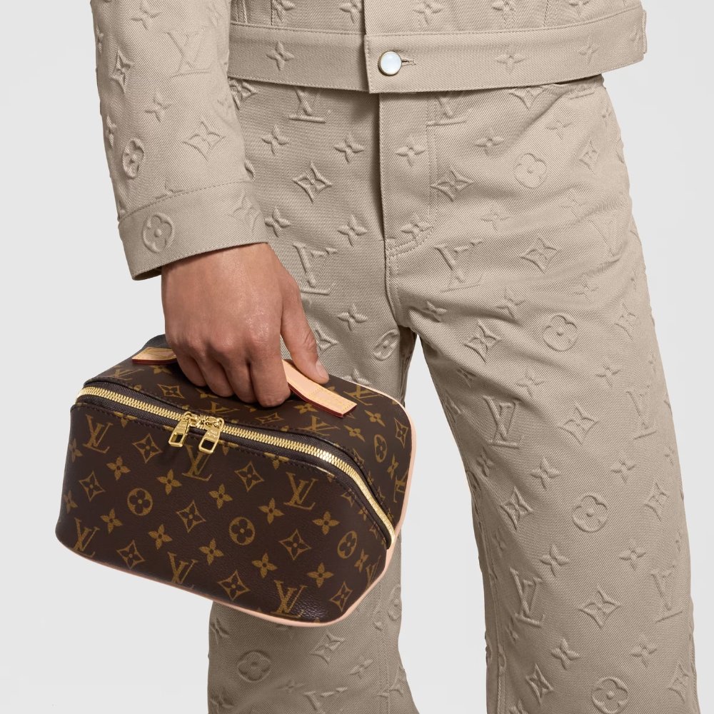 [S*per Vip 1:1] L0vis Vvtt0n Toiletry Bag Monogram Canvas Brown 24Cm M11750