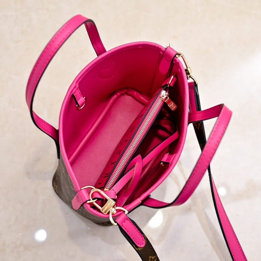 L0vis Vvtt0n Neverfull Bandoulière Inside Out Bb Monogram Rose 20Cm M12106