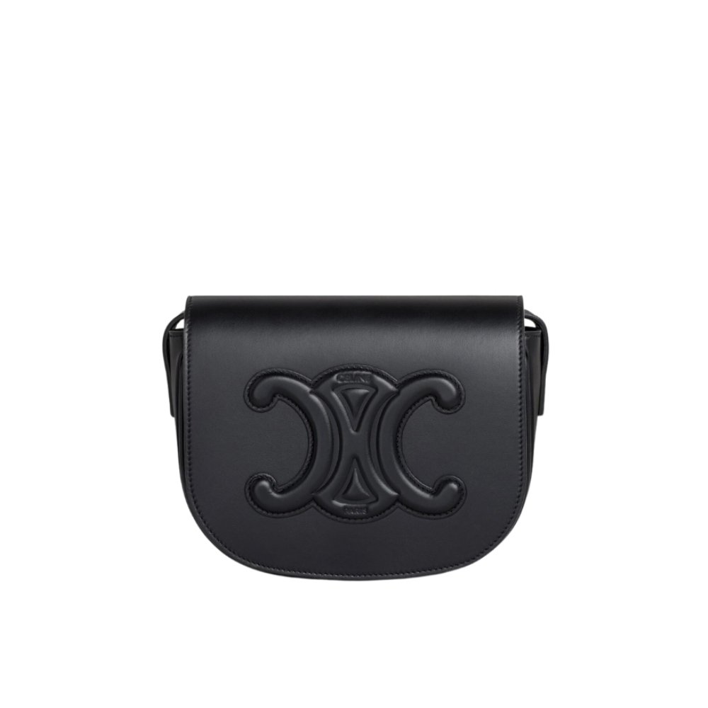 Ce1i*e Folco Cuir Triomphe In Smooth Black 18Cm 198263Du3 38No