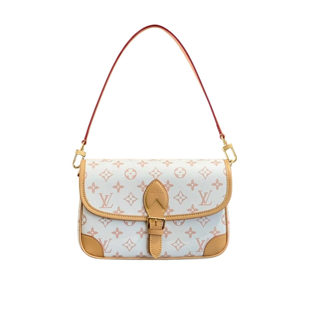 L0vis Vvtt0n Diane Monogram Cream Beige 25Cm