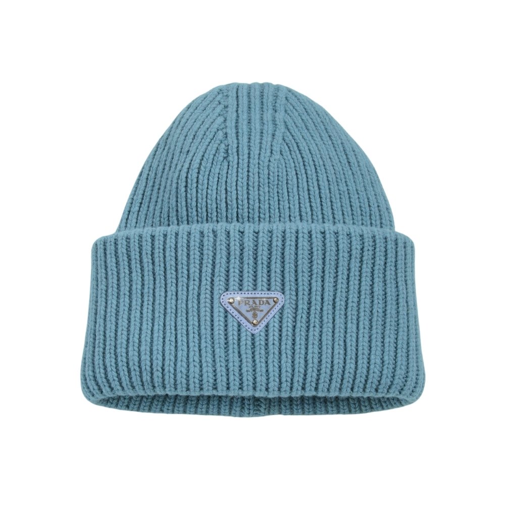 Pra*a Wool And Cashmere Beanie Sliver Blue Umd489 3Im F0Svf S 211