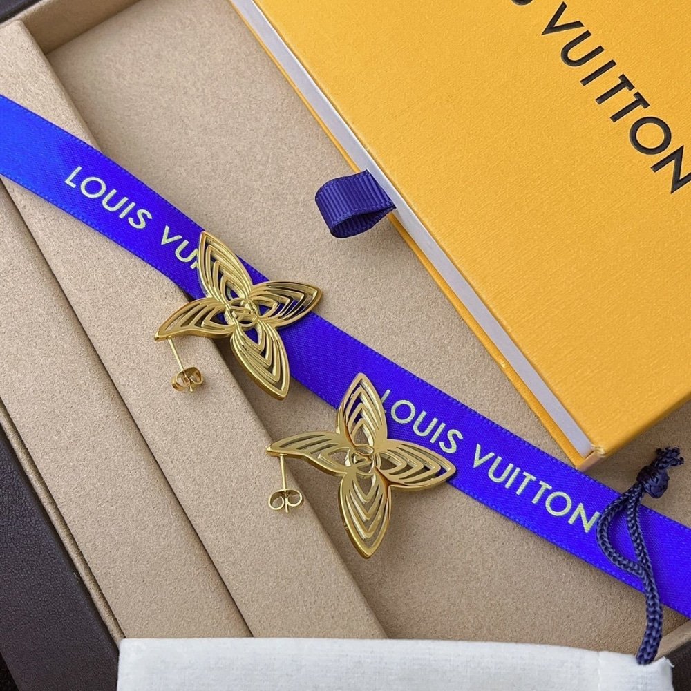 L0vis Vvtt0n Lv Breeze Earrings Gold M02659