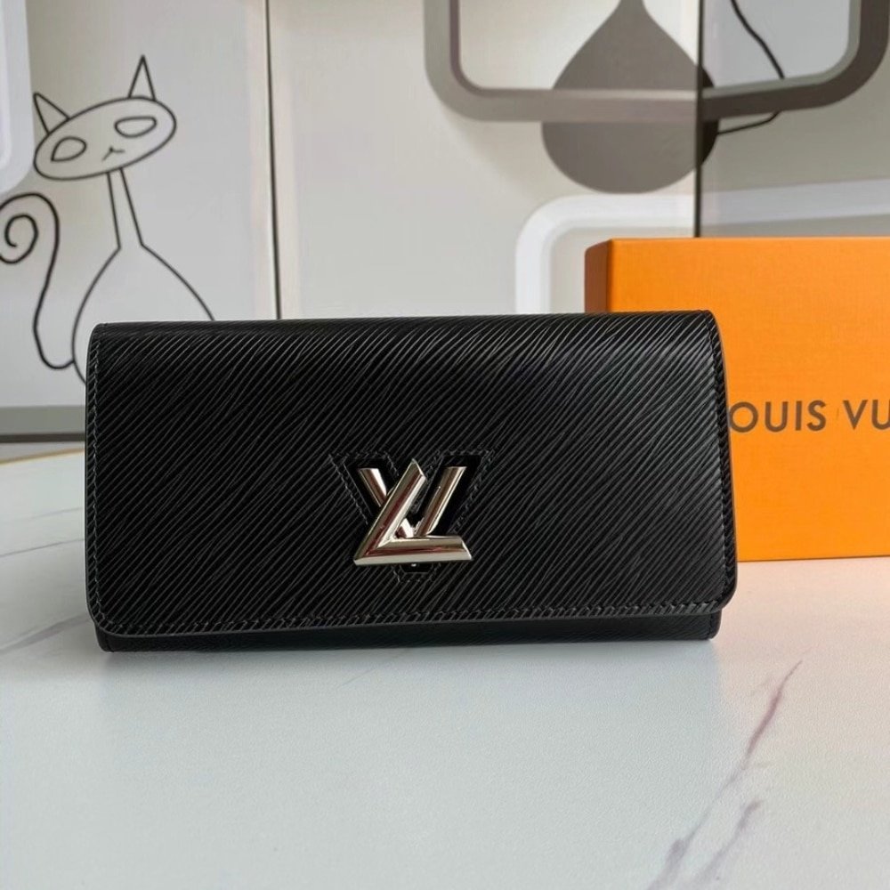 L0vis Vvtt0n Twist Wallet Black 19Cm M80690