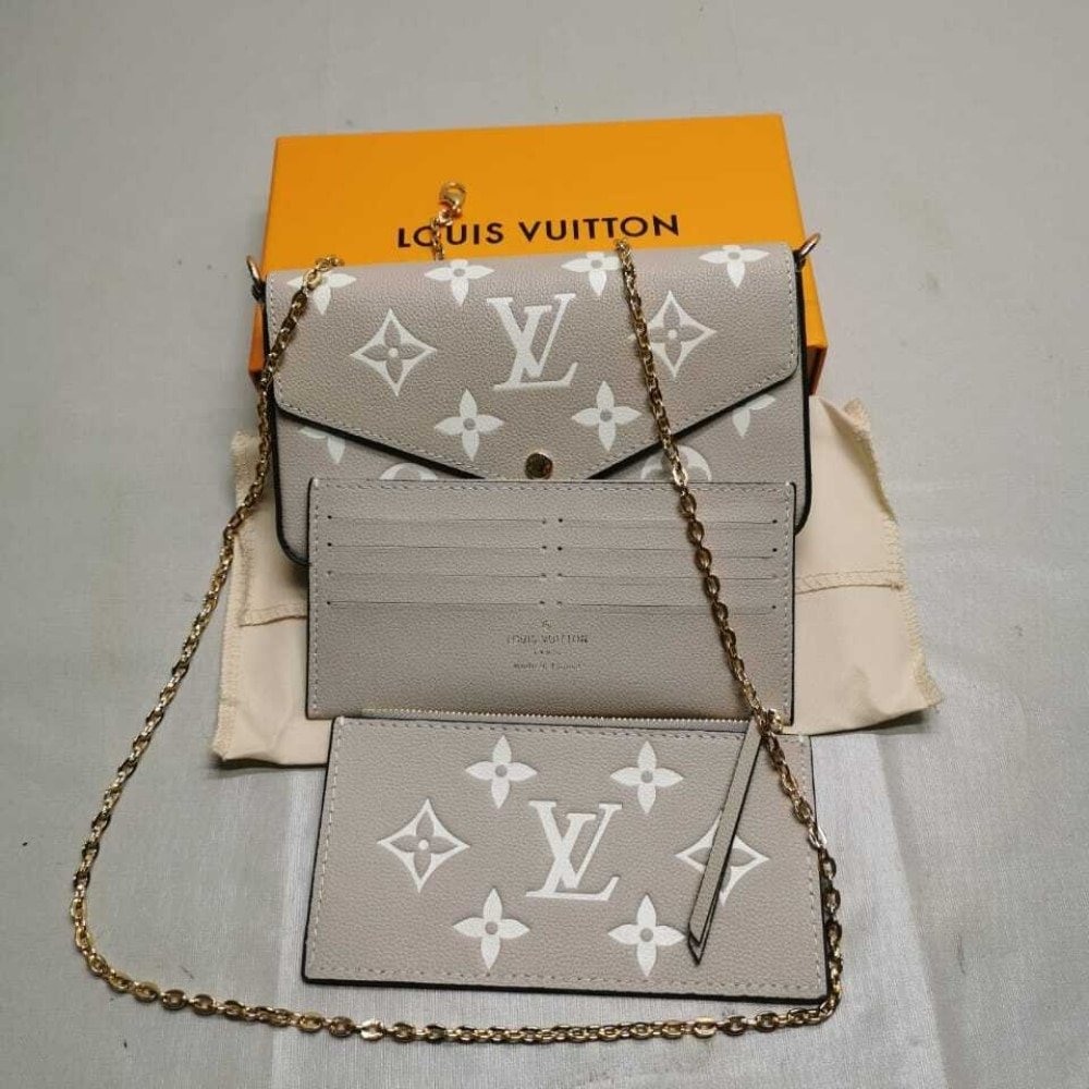 L0vis Vvtt0n Félicie Pochette Monogram Grey 21Cm M82610