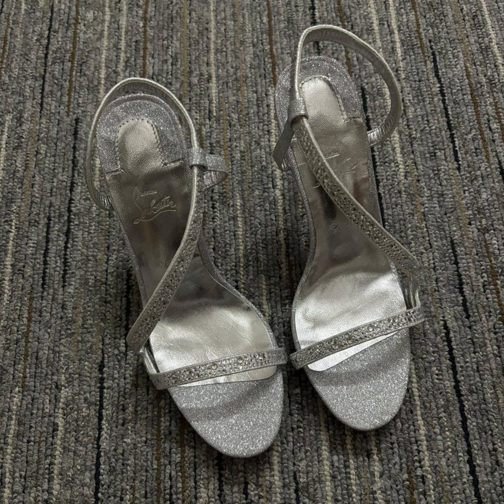 Chr1st1an Louboutin Rosalie Strass Silver 3220624S265
