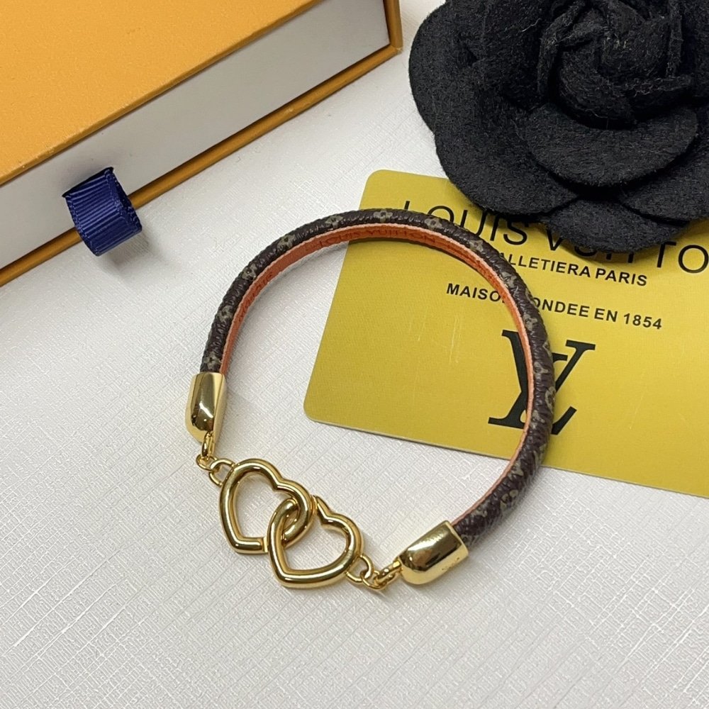 L0vis Vvtt0n Say Yes Bracelet Brown M6758E
