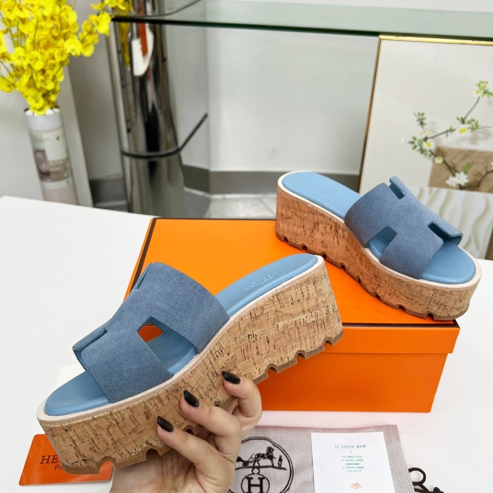 H**me5 Eze 30 Sandal Bleu Grignon H232150Z Dj370