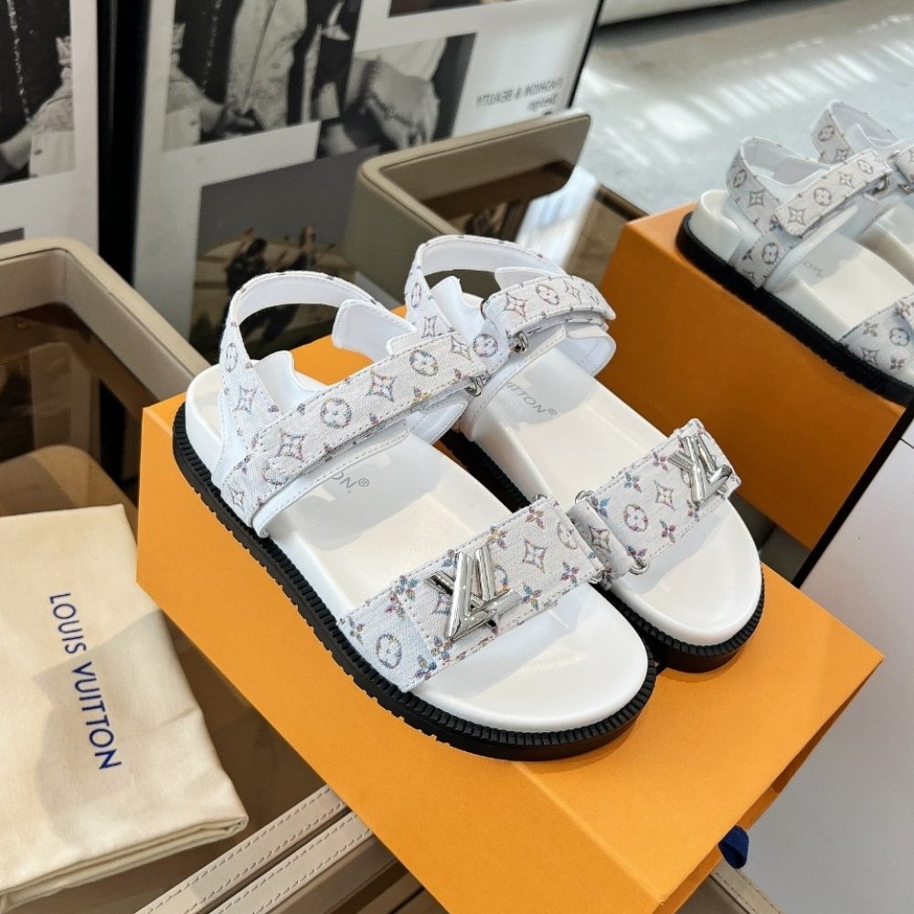 L0vis Vvtt0n Sunset Flat Comfort Sandal White 1Aidix