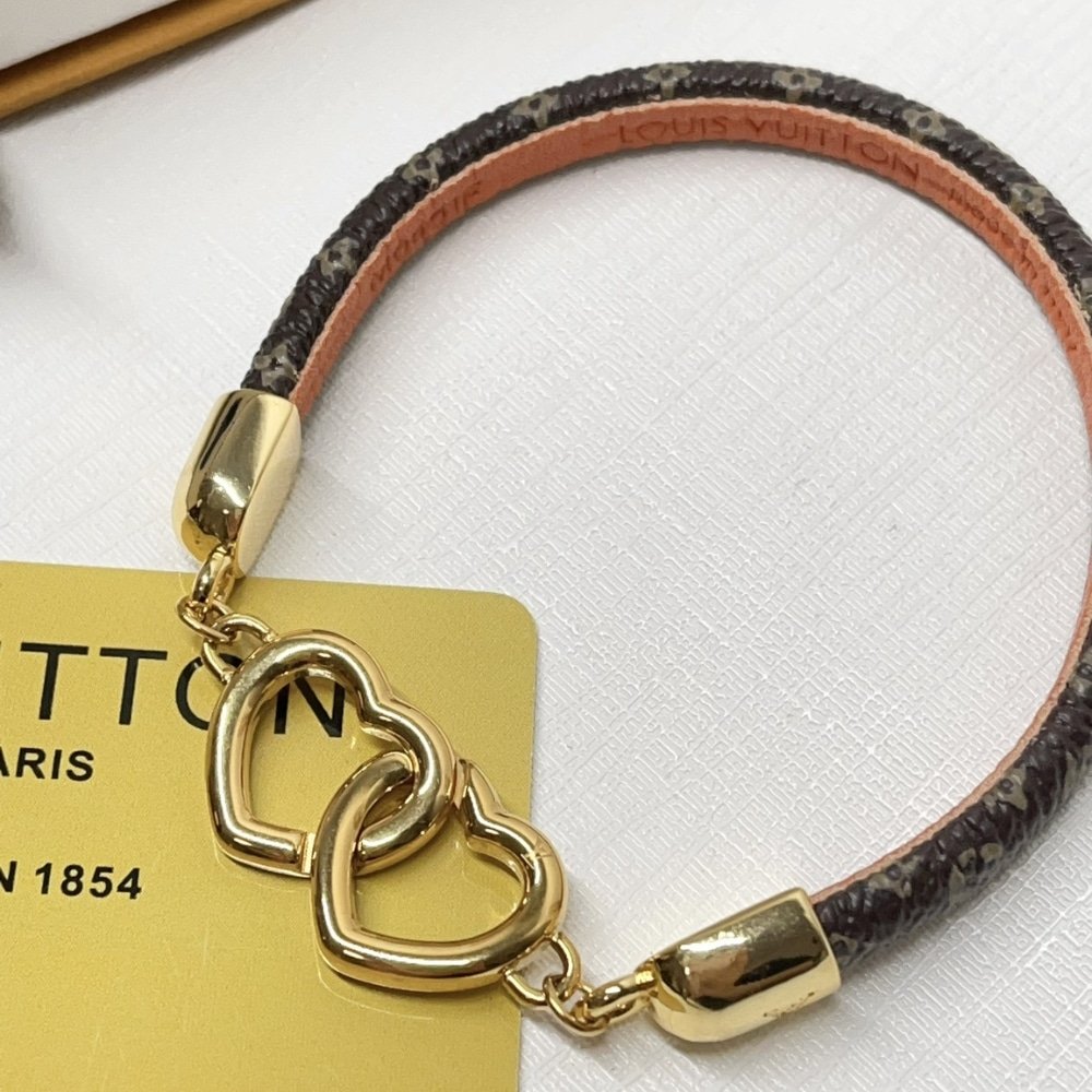 L0vis Vvtt0n Say Yes Bracelet Brown M6758E