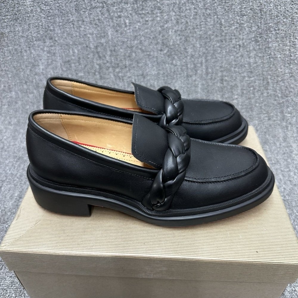 Chr1st1an Louboutin Urbino Moc Braid Black 1240909Bk01