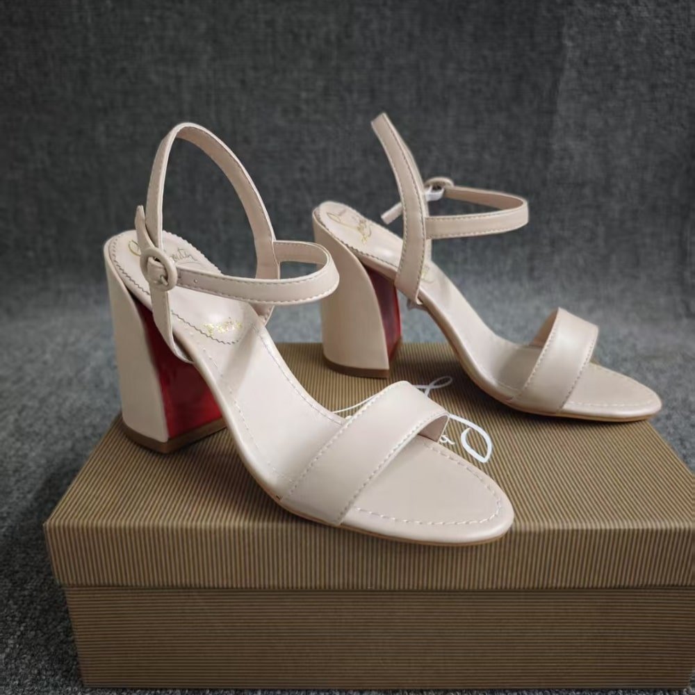 Chr1st1an Louboutin Miss Jane 85 Sandal Beige 1240672F608