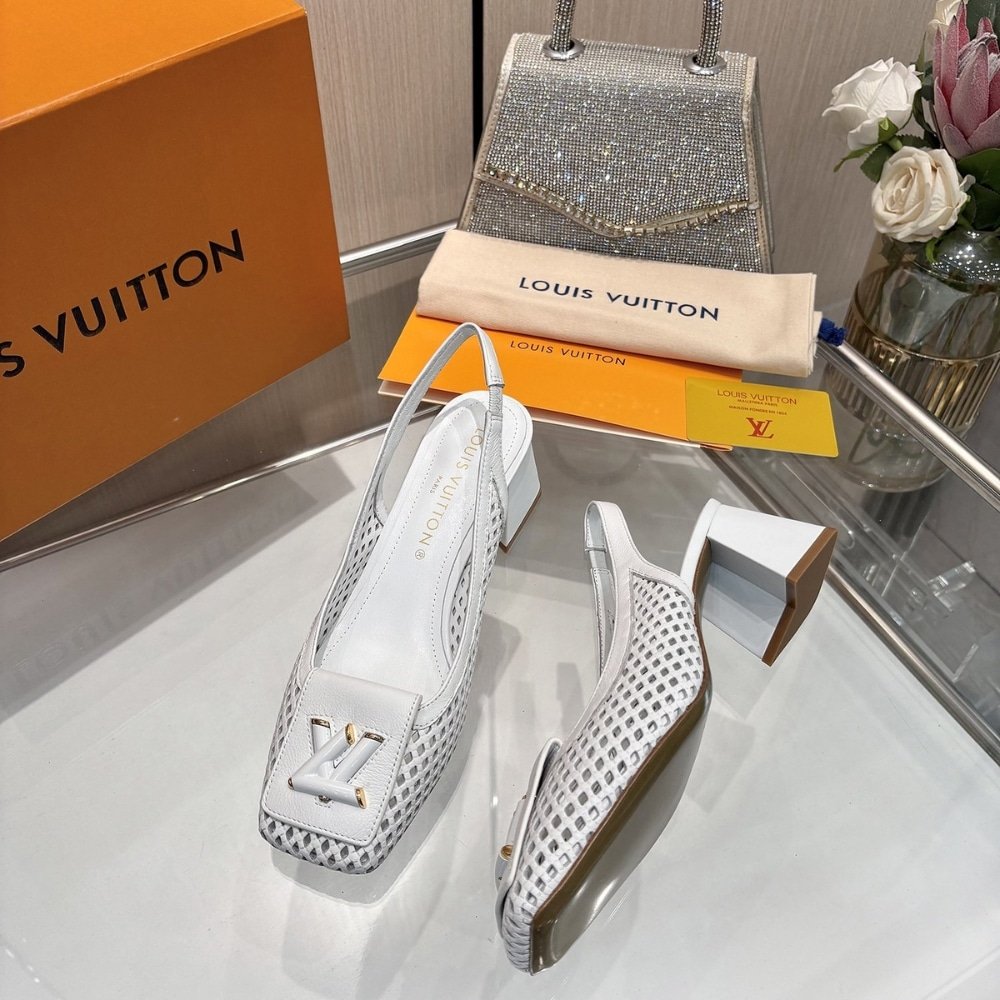 L0vis Vvtt0n Shake Slingback Pump White 1Ad0Ca