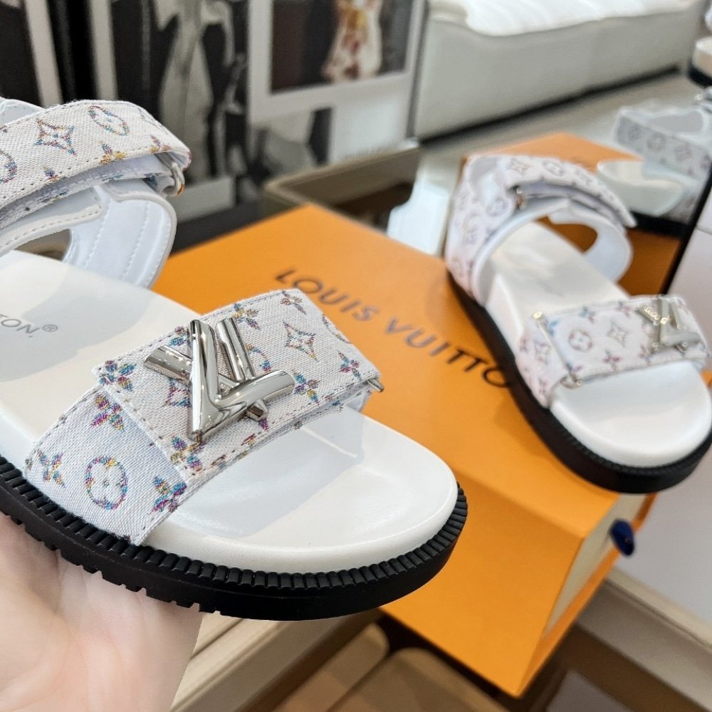 L0vis Vvtt0n Sunset Flat Comfort Sandal White 1Aidix