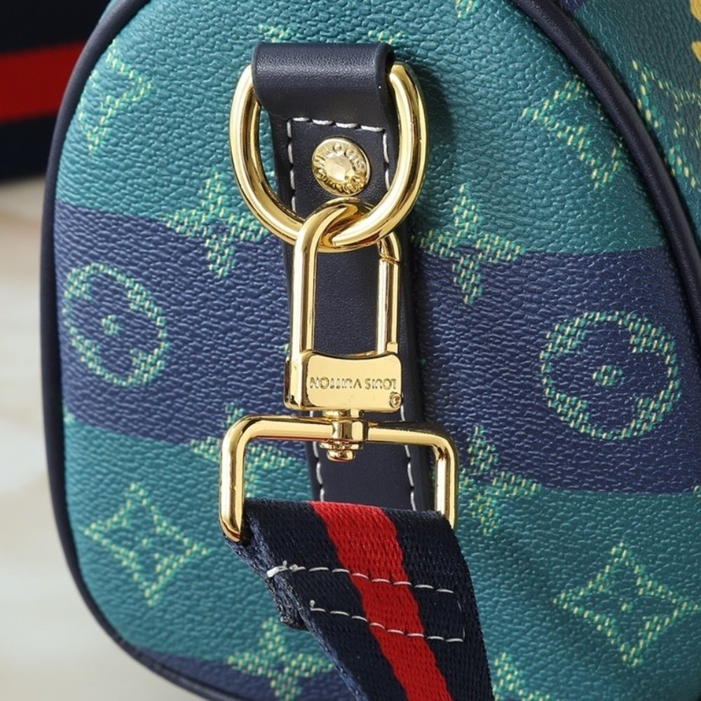 L0vis Vvtt0n Keepall Bandoulière 25 Blue Stripes 25Cm M25786