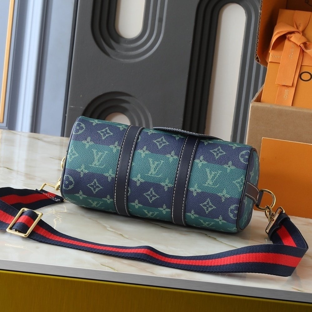 L0vis Vvtt0n Keepall Bandoulière 25 Blue Stripes 25Cm M25786
