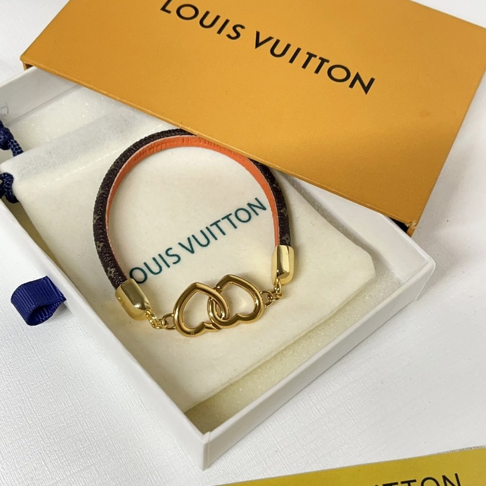 L0vis Vvtt0n Say Yes Bracelet Brown M6758E