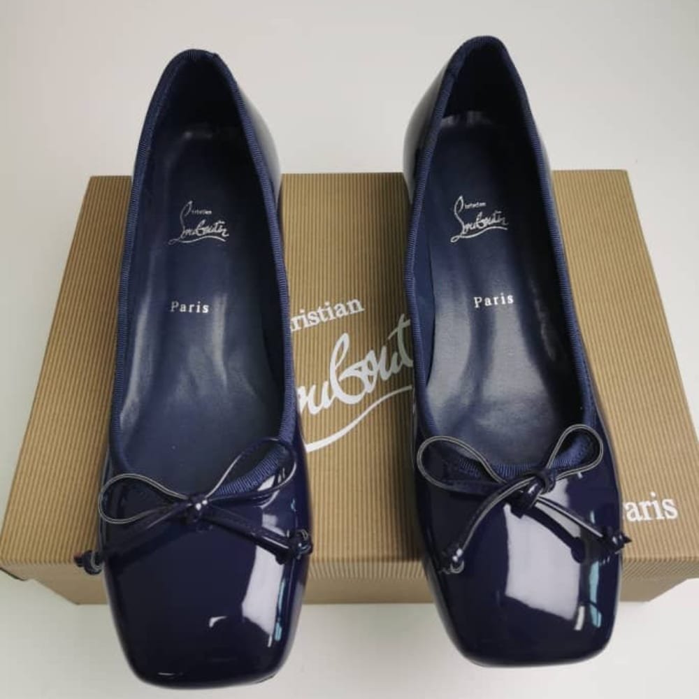 Chr1st1an Louboutin Sweetie Jane Flat Ballerinas Zaffiro 1250242V198
