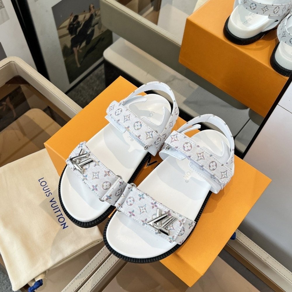 L0vis Vvtt0n Sunset Flat Comfort Sandal White 1Aidix
