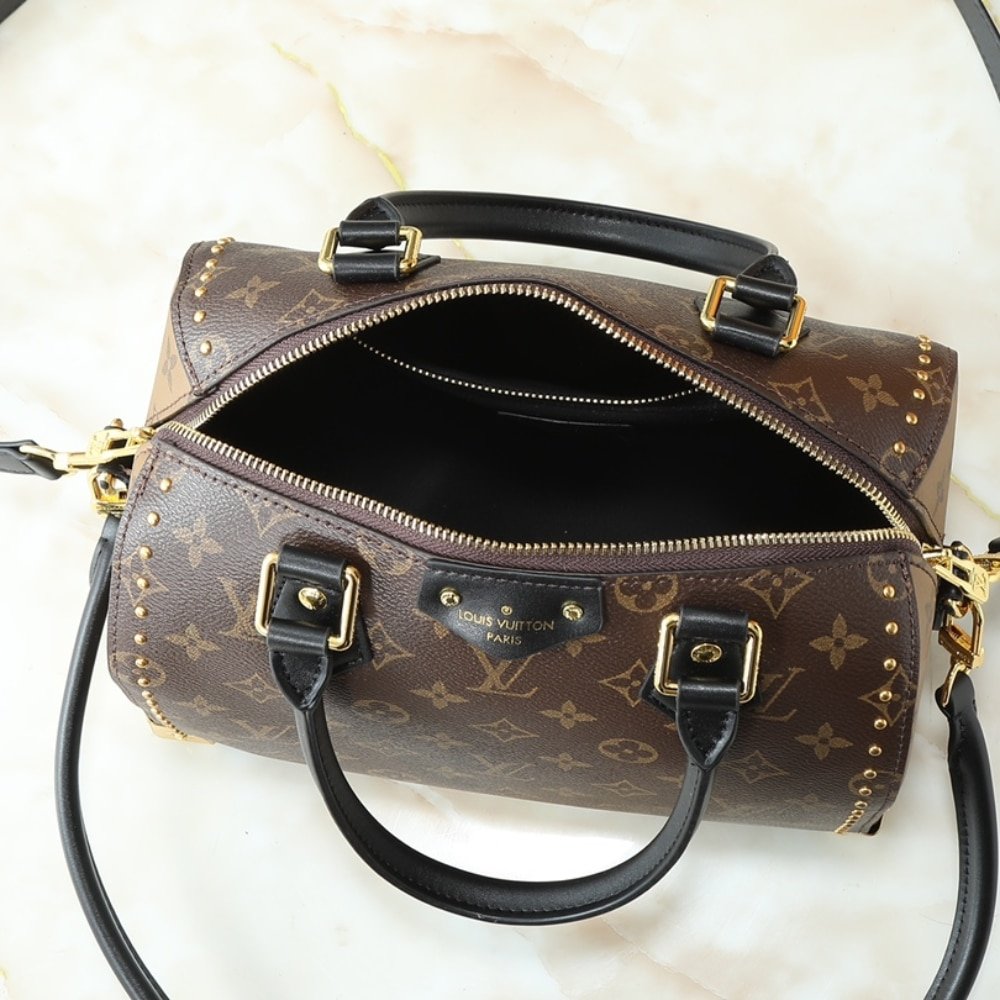 L0vis Vvtt0n Speedy Trunk Bag 25 Monogram Brown 27Cm M26181