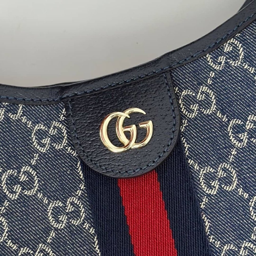 [S*per Vip 1:1] Gvc*1 Giglio Large Tote Bag Blue And White Gg Denim 60Cm ‎853971 Faffq 8864