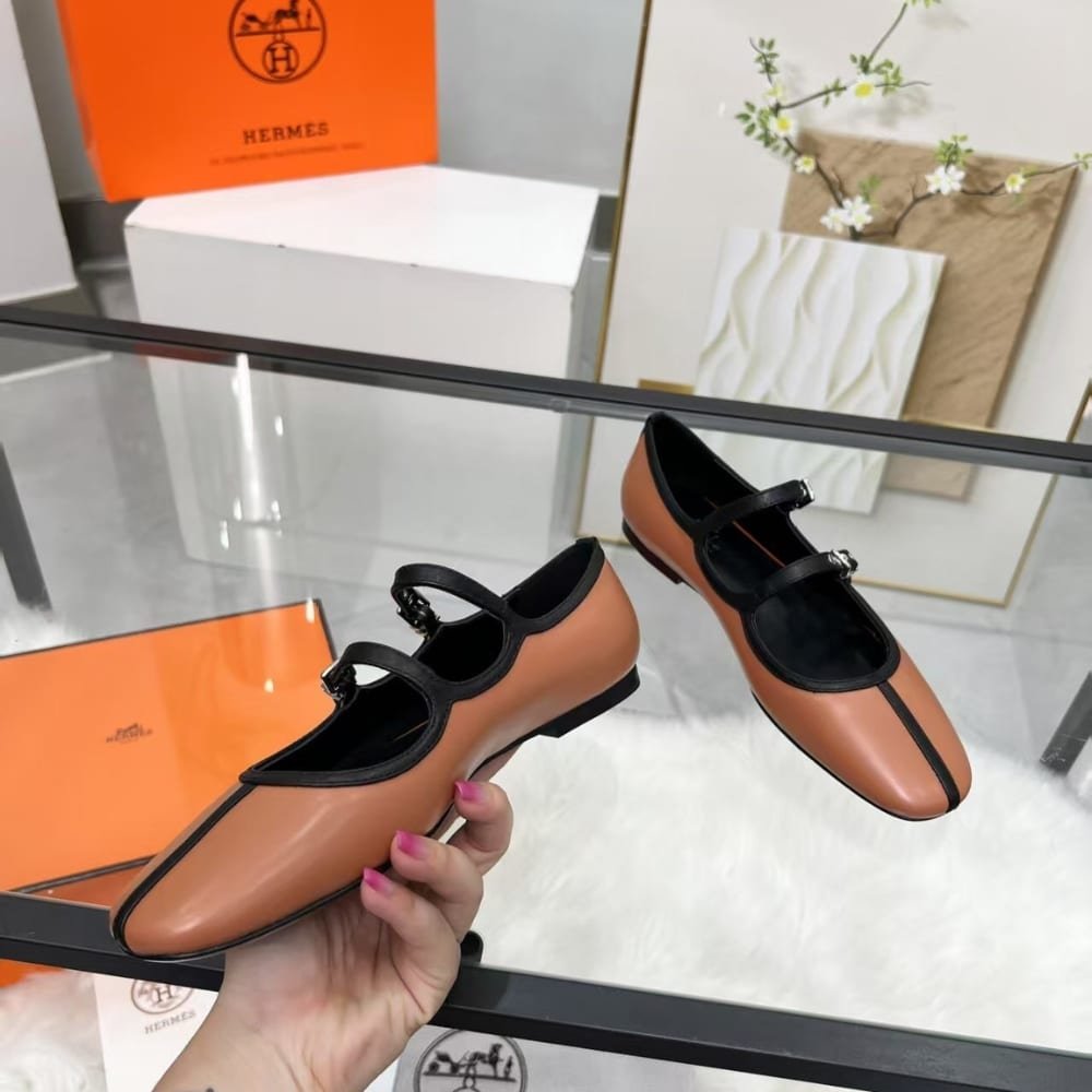 H**me5 Lilia Ballet Flat Brown H252041Z A3355