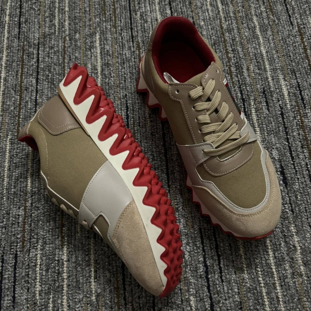 Chr1st1an Louboutin Nastroshark Sneaker Brown 3240068F720