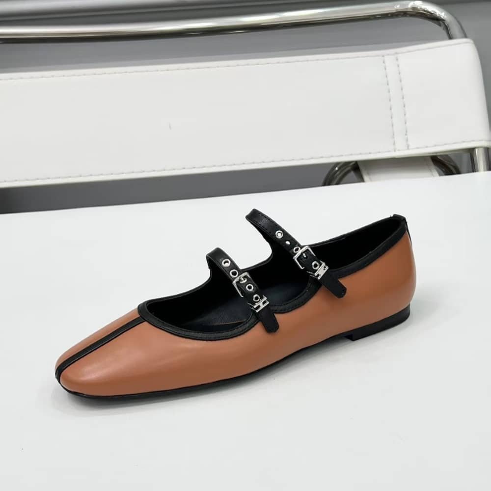 H**me5 Lilia Ballet Flat Brown H252041Z A3355