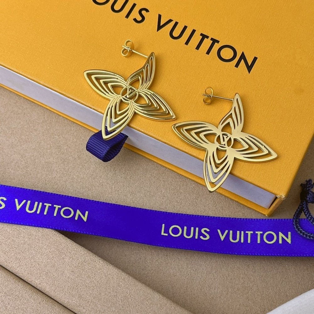 L0vis Vvtt0n Lv Breeze Earrings Gold M02659