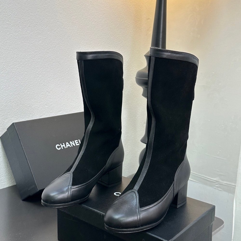 Ch**el Métiers Dart High Boots Black G46591 B21102 94305