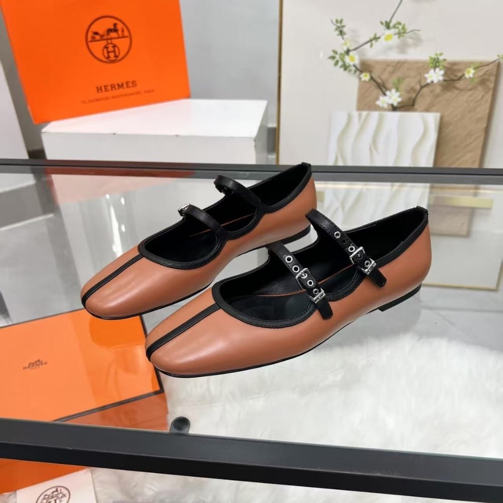 H**me5 Lilia Ballet Flat Brown H252041Z A3355