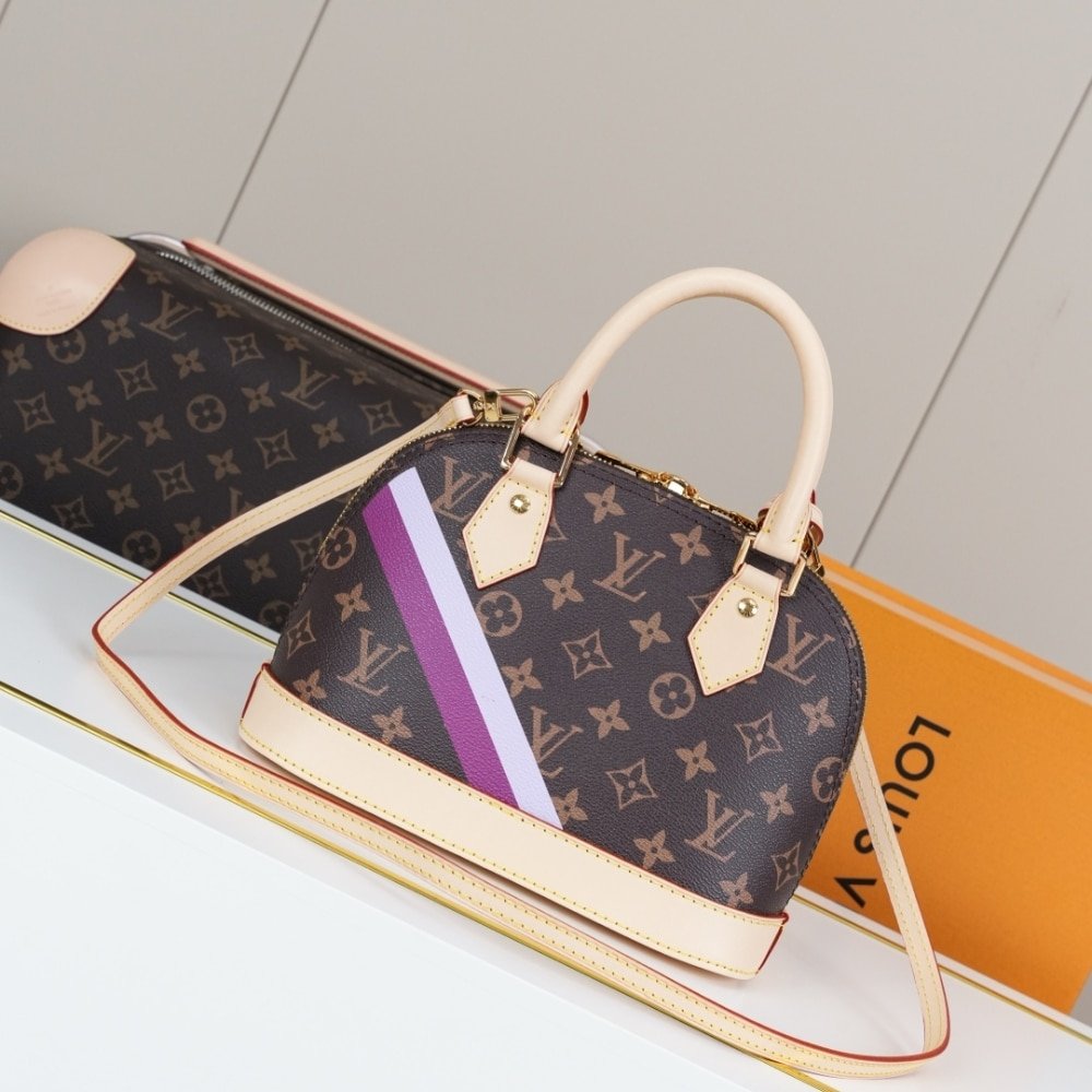 L0vis Vvtt0n Alma BB Mon Monogram Brown 23Cm P01917
