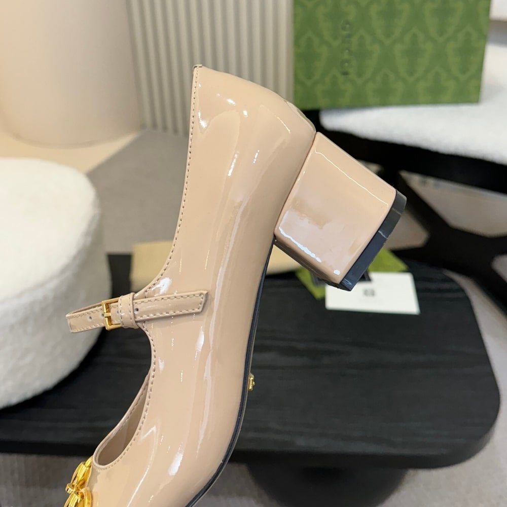 Gvc*1 Women Mid Heel Slingback With Horsebit Beige 94855 C9D00 6705