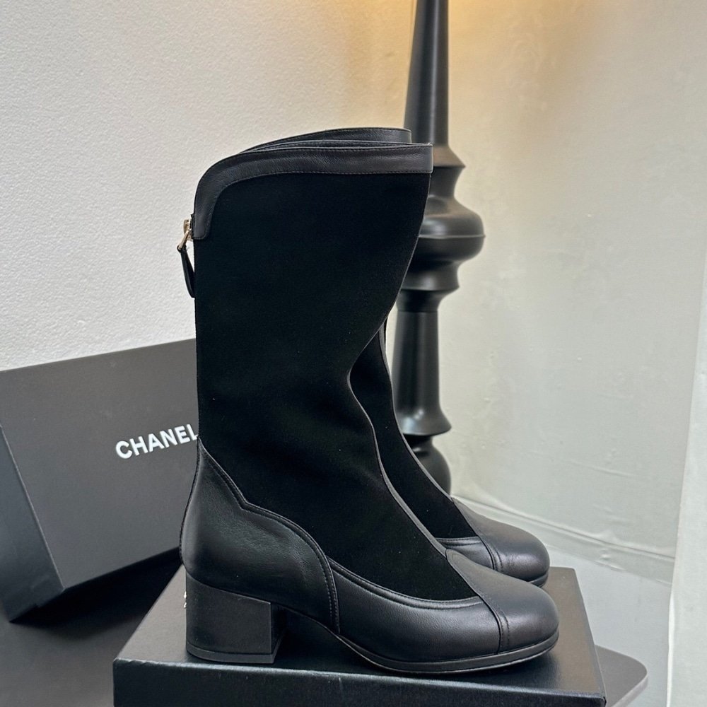 Ch**el Métiers Dart High Boots Black G46591 B21102 94305